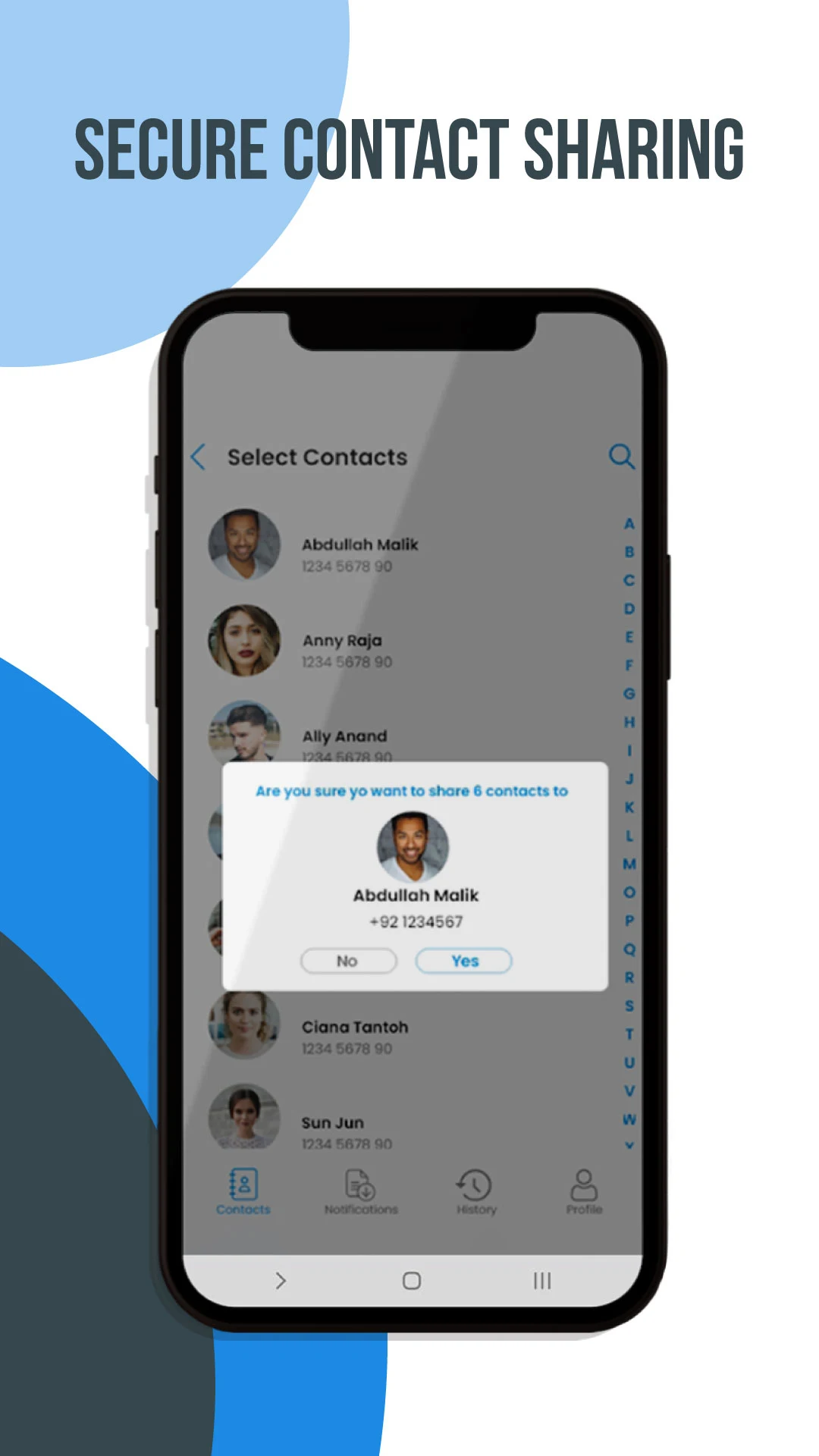 Phone Contact Sharing